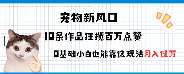 宠物粉暴利新风口0基础小白也能靠这套玩法月入过W-宝藏屋创业网