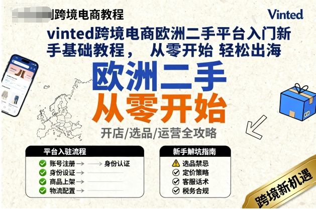 https://wc.yk520.top/wp-content/uploads/2025/10/20251007101035-68e4e71b70214.jpeg vinted跨境电商欧洲二手平台入门新手基础教程,从零开始轻松出海