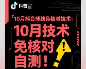 10月抖音掉线免核对技术,不保证百分百,自测-宝藏屋创业网