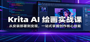 Krita AI 绘画实战课:从安装部署到变现,一站式掌握创作核心技能-宝藏屋创业网