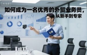 如何成为一名优秀的外贸业务员,从新手到专家-宝藏屋创业网