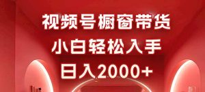 视频号橱窗带货,小白轻松入手,日入2000+-宝藏屋创业网