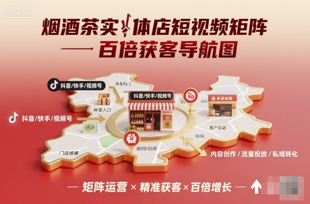 https://wc.yk520.top/wp-content/uploads/2025/10/20251014021049-68edb129edd04.jpeg 烟酒茶实体店短视频矩阵百倍获客导航图