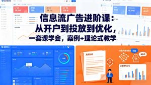 信息流广告进阶课:从开户到投放到优化,一套课学会,案例+理论式教学-宝藏屋创业网