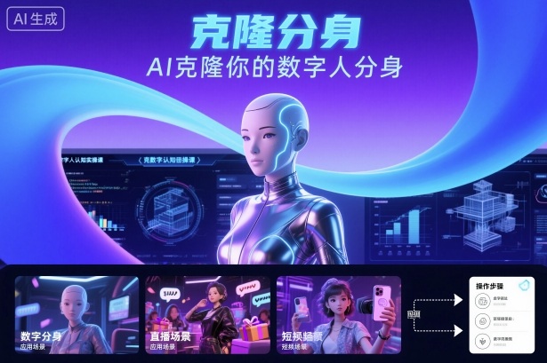 AI数字人认知实操课，克隆你的数字人分身-宝藏屋创业网