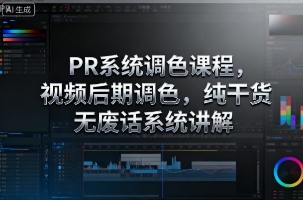 https://wc.yk520.top/wp-content/uploads/2025/10/20251021021015-68f6eb871feb0.jpeg PR系统调色课程,视频后期调色,纯干货无废话系统讲解