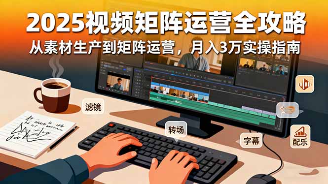 https://wc.yk520.top/wp-content/uploads/2025/10/20251021041011-68f707a34e9fb.jpeg 2025短视频矩阵运营全攻略:从素材生产到矩阵运营,月入3万实操指南