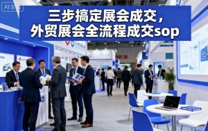 三步搞定展会成交,外贸展会全流程成交sop-宝藏屋创业网
