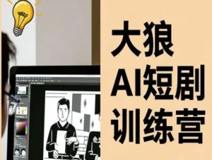 大狼AI短剧训练营-短剧课程(更新中)-宝藏屋创业网