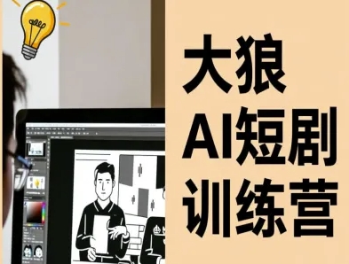 大狼AI短剧训练营-短剧课程(更新中)-宝藏屋创业网