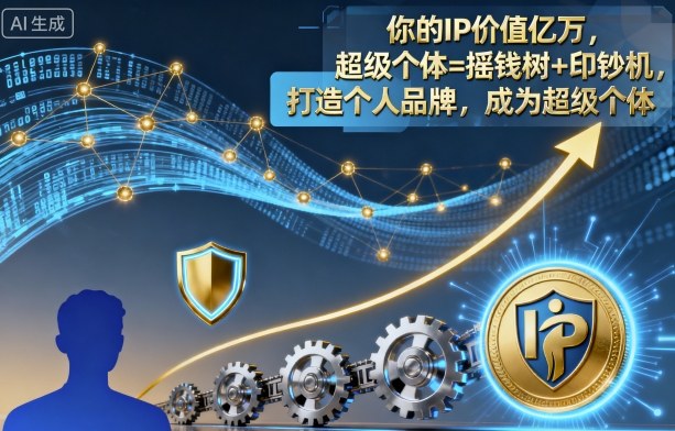 https://wc.yk520.top/wp-content/uploads/2025/10/20251023022038-68f990f6e4f01.jpeg 你的IP价值亿万,超级个体=摇钱树+印钞机,打造个人品牌,成为超级个体