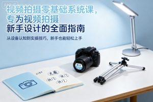 视频拍摄零基础系统课,专为视频拍摄新手设计的全面指南-宝藏屋创业网