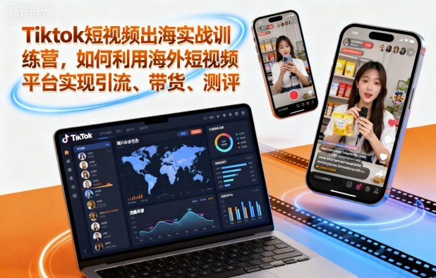 https://wc.yk520.top/wp-content/uploads/2025/10/20251023022044-68f990fc6c932.jpeg Tiktok短视频出海实战训练营,如何利用海外短视频平台实现引流、带货、测评