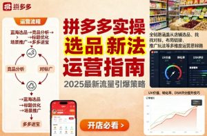 王校长9月12拼多多实操新玩法,全链路涵盖从店铺选品、找对标,布局链接,推广玩法等多维度运营思路(更新)-宝藏屋创业网