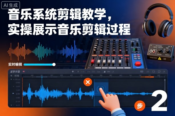音乐系统剪辑教学，实操展示音乐剪辑过程-宝藏屋创业网