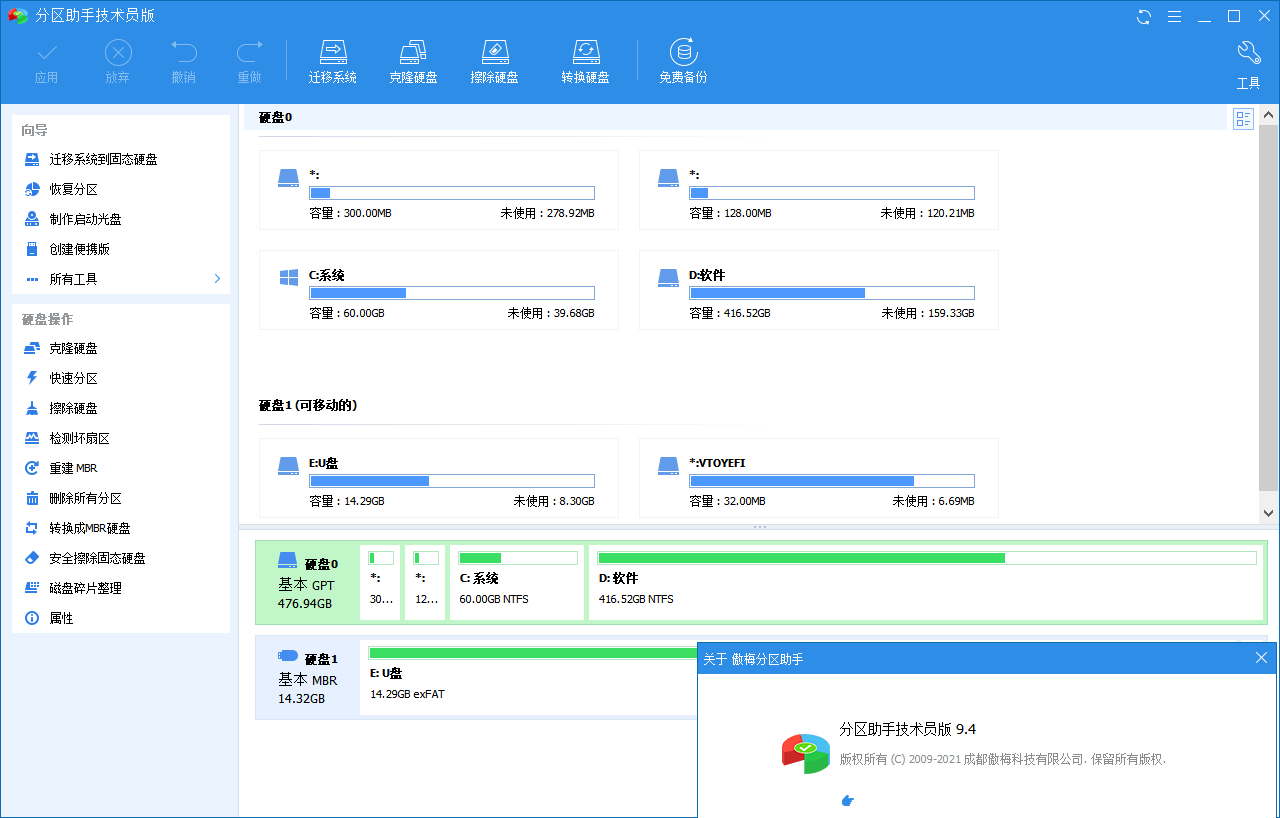 分区助手技术员v10.9.1特别版-趣奇资源网-第4张图片 分区助手技术员v10.9.1特别版-趣奇资源网-第4张图片