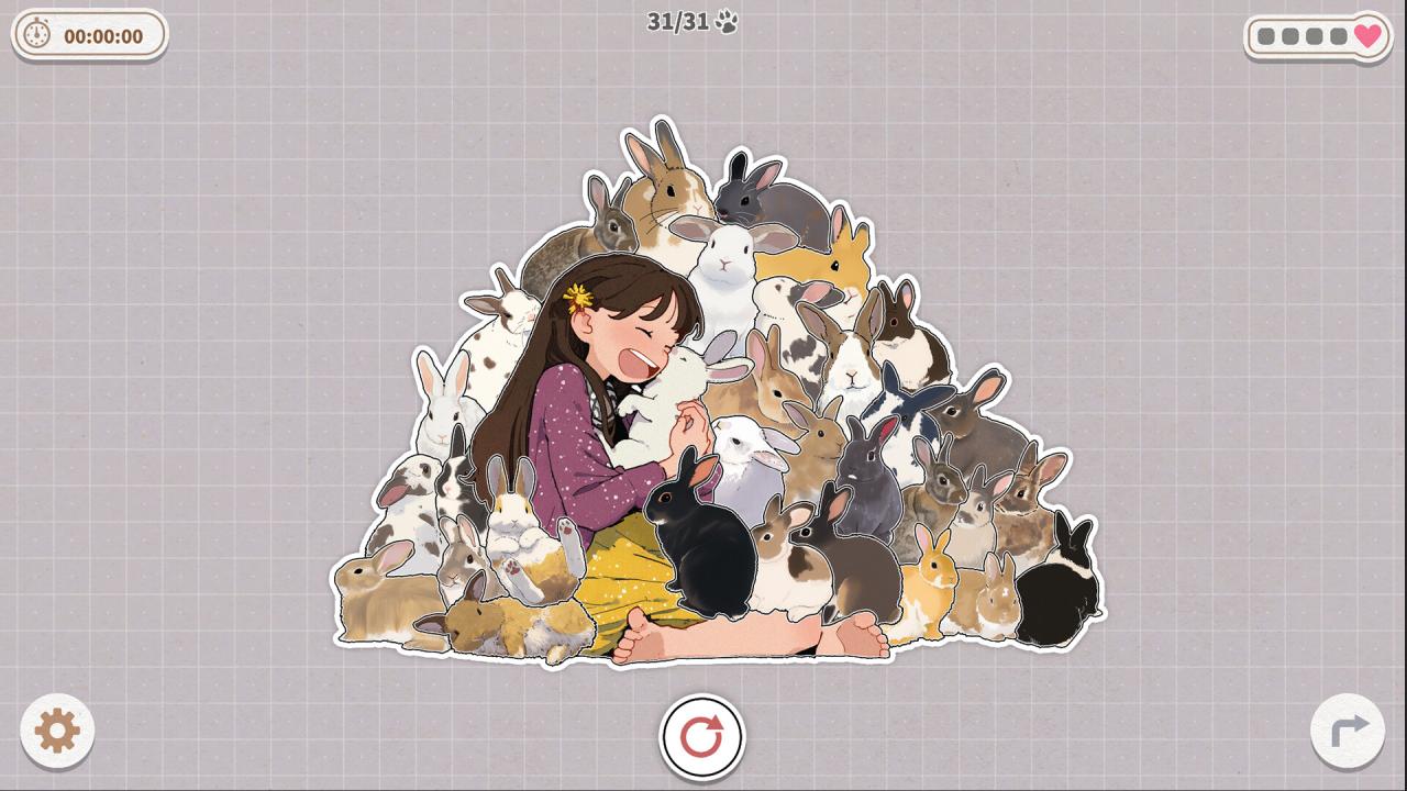 挤在一起的兔兔/Bunnies Huddled Together