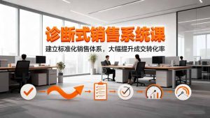 诊断式销售系统课,建立标准化销售体系,大幅提升成交转化率-宝藏屋创业网
