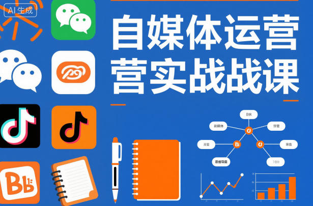 自媒体运营实战课，掌握一套系统的自媒体运营底层方法论，成为优秀的内容创作者-宝藏屋创业网