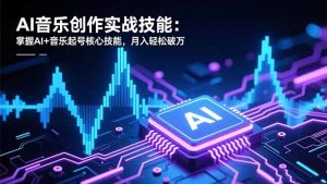 AI音乐创作实战技能：掌握AI+音乐起号核心技能，月入轻松破万-宝藏屋创业网