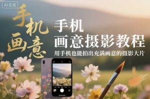 手机画意摄影教程,用手机也能拍出充满画意的摄影大片-宝藏屋创业网