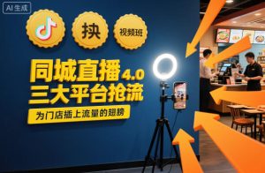 同城直播实操班4.0，三大平台抢流，为门店插上流量的翅膀-宝藏屋创业网