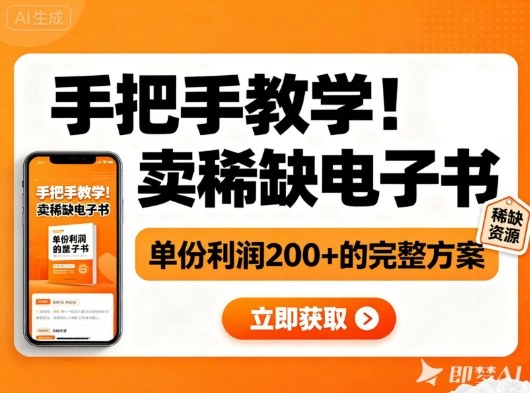 手把手教学！在小红书卖稀缺电子书，单份利润2张+的完整方案-宝藏屋创业网