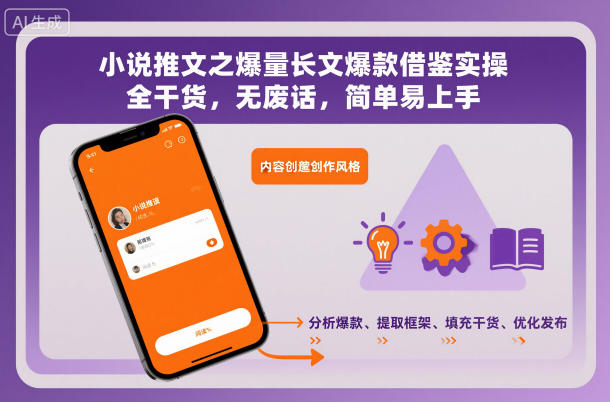 小说推文之爆量长文爆款借鉴实操，全干货，无废话，简单易上手-宝藏屋创业网