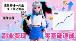副业拆解:抖音新风口,靠AI美女图日引500粉,无需拍摄、不用真人-宝藏屋创业网