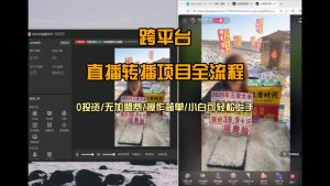 直播转播 每天每台电脑200+ 操作简单每天几分钟 小白两天上手-宝藏屋创业网