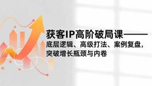 获客IP高阶破局课，底层逻辑、高级打法、案例复盘，突破增长瓶颈与内卷-宝藏屋创业网