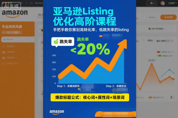 亚马逊Listing优化高阶课程,手把手教你策划高转化率、低跳失率的listing-白蛇网赚-宝藏屋创业网