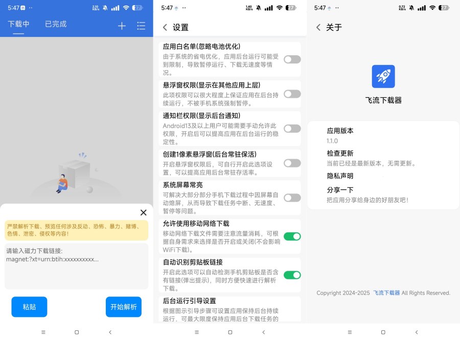 飞流下载器1.1.6免费版磁力种子不限速下载-宝藏屋创业网