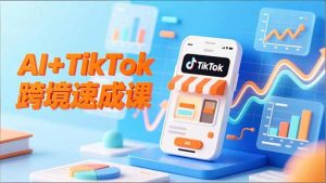 AI+TikTok跨境速成课，智能翻译、店铺定位、流程拆解，7天高效上线运营-宝藏屋创业网