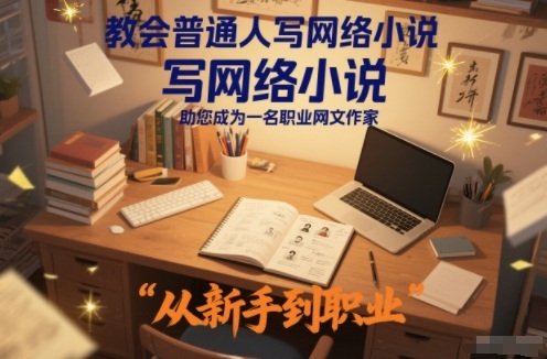 教会普通人写网络小说，助您成为一名职业网文作家-宝藏屋创业网