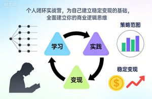 个人闭环实战营,为自己建立稳定变现的基础,全面建立你的商业逻辑思维-宝藏屋创业网