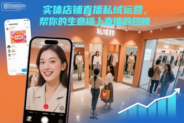 实体店铺直播私域运营，帮你的生意插上直播的翅膀-宝藏屋创业网