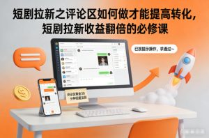 短剧拉新之评论区如何做才能提高转化,短剧拉新收益翻倍的必修课-宝藏屋创业网