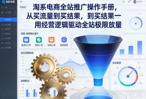 淘系电商全站推广操作手册,从买流量到买结果一用经营逻辑驱动全站极限放量-宝藏屋创业网