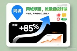 实测日入 800+！同城刚需项目，不违规流量好做人人可做-宝藏屋创业网