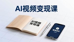 AI视频变现课，学完即可创作短片、接商单，实现副业增收，单项目报价可达千元-宝藏屋创业网