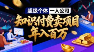 2026年“超级个体一人公司”私域卖项目年入百万，个人IP-精准引流-项目包装-转化成交-宝藏屋创业网