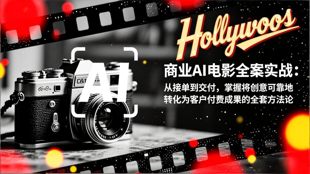 商业AI电影全案实战：从接单到交付，掌握将创意可靠地转化为客户付费成果的全套方法论-宝藏屋创业网