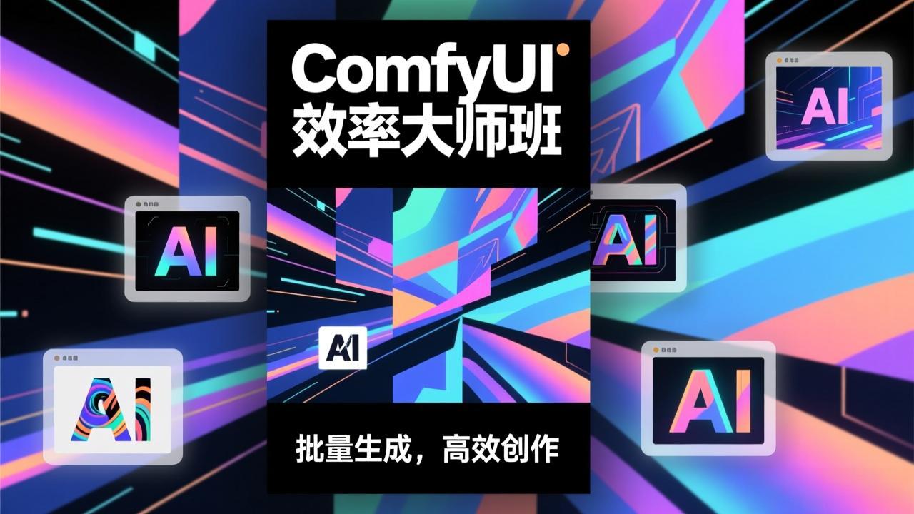 ComfyUI效率大师班：工作流搭建，批量生成，将个人AI出图效率提升5-10倍，月接单收入1-3万-宝藏屋创业网