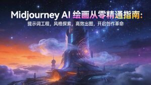 Midjourney AI绘画从零精通指南：提示词工程，风格探索，高效出图，开启创作革命-宝藏屋创业网