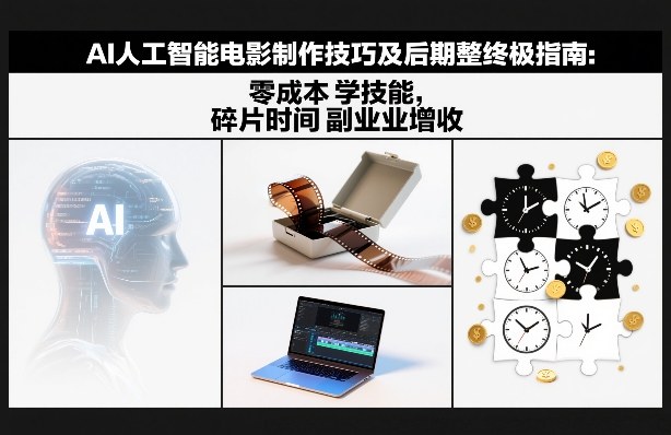图片[1]-AI人工智能电影制作技巧及后期完整终极指南：零成本学技能，碎片时间副业增收-宝藏屋创业网