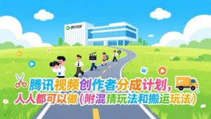 腾讯视频创作者分成计划，人人都可以做(附混剪玩法和搬运玩法-宝藏屋创业网