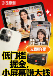 快手小店视频带货项目，适合各类人群低门槛入局-宝藏屋创业网