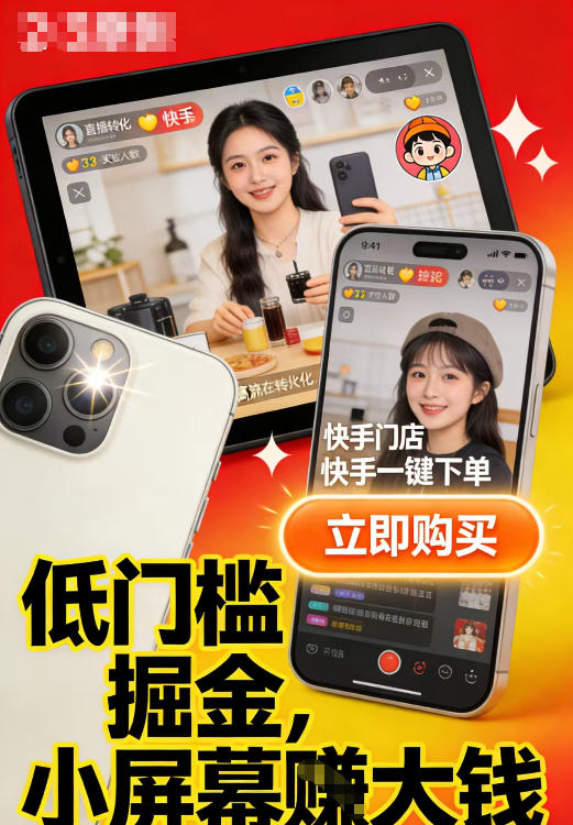 快手小店视频带货项目，适合各类人群低门槛入局-宝藏屋创业网