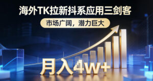 海外TK拉新抖系应用三剑客，市场广阔，潜力巨大，月入1w+-宝藏屋创业网